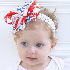 American Baby Girls Headbands ,Chiffon Feather Band Hair Accessories for Newborns