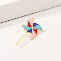 2020 Women Lovely Girls New Cute Coconut Tree Pineapple Windmill Custom Brooch Pin