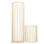 2019 many designs white gold tall flower stand  backdrop metal stage decoration wedding