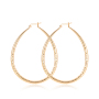 Wholesale fashion women texture big long drip plating 18k gold drop earring Wholesale fashion women texture big long drip plating 18k gold drop earring