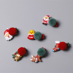 wholesale fashion christmas safety ball child kid baby girls hair clips
