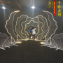 many designs custom metal  led light party birthday hall stage wedding props background