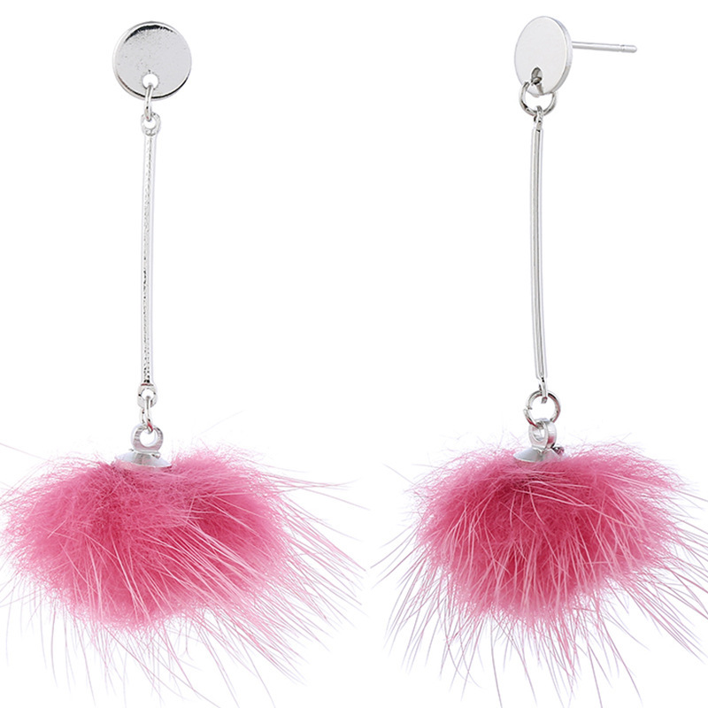 Women Korean Winter Pom pom Ball Faux Fur Ball Dangle Drop Earrings For Girls Women Korean Winter Pom pom Ball Faux Fur Ball Dangle Drop Earrings For Girls