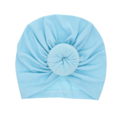 2020 Hot Sale Solid Color Baby Headdress Cotton Knot Headband Baby Turban Towel