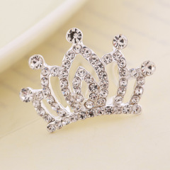 wholesale 2020 ins fall winter couronne decoration metal litter mini princess hair comb small crown comb