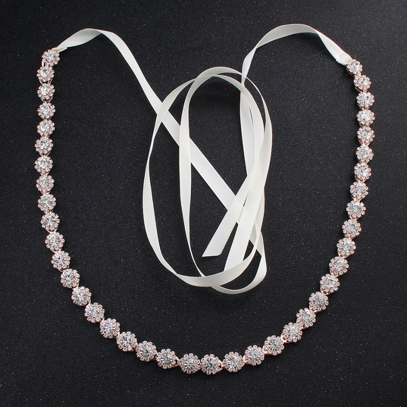 Wholesale Rhinestone Dress Bridal Ribbon Accessories Luxury Wedding Waist Belt Wholesale Rhinestone Dress Bridal Ribbon Accessories Luxury Wedding Waist Belt