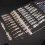 Custom Glitter Word Fashion Pearl Rhinestone Women Crystal Letter Clip Hair Pins