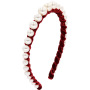 Wholesale fashion handmade twined narrow pearl hairbands for women headband Wholesale fashion handmade twined narrow pearl hairbands for women headband