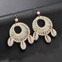 2019 korean style natural conch abalone stainless steel earings with shells