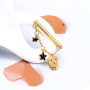 Custom fashion fantasy accessories DIY jewelry silver gold skull earrings Custom fashion fantasy accessories DIY jewelry silver gold skull earrings