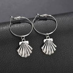 2019 Drop earrings jewelry for women gold hoop big sea shell earrings