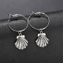 2019 Drop earrings jewelry for women gold hoop big sea shell earrings