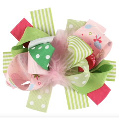 2020 Korean fancy multi-colored glitter top knot hairclip for girls hair accessories