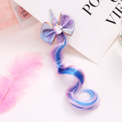 Girls barrette pour cheveux epais glitter unicorn baby bow hair clip