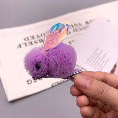 New sequin children cute colorful cartoon foam yarn bunny decorative rabbit ears sweet hair clip barrette