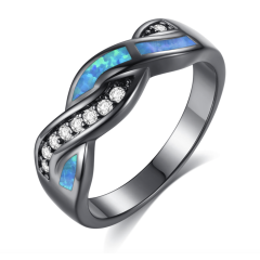 High quality Paris fashion accessories stainless steel jewelry opal ring High quality Paris fashion accessories stainless steel jewelry opal ring