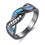 High quality Paris fashion accessories stainless steel jewelry opal ring High quality Paris fashion accessories stainless steel jewelry opal ring