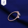 Special design 18K rose gold round shaped engagement ring moissanite Special design 18K rose gold round shaped engagement ring moissanite