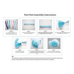 Rainbow Color Banner Paper Flower Ball Baby Birthday Party Supplies Set