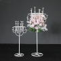 custom Gold metal Road Lead iron flower stand  for Wedding Centerpiece Decoration