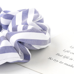 2020 New style factory direct sales custom plaid scrunchies hair ties for women