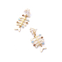 2019 China wholesales customized latest designs fish shaped earrings