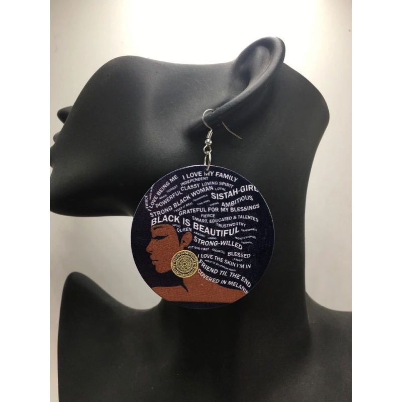 2020 new arrive custom big bohemia round african afro wood earrings jewelry for women 2020 new arrive custom big bohemia round african afro wood earrings jewelry for women