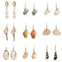 new fashion amazon ins sand beach sea jewelry gold plated pearl counch shell drop earring