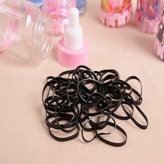 Hot sale hair rings for braids cute small bottle color children rubber korea hair ties