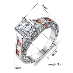Design ruby gemstone jewelry accessories wedding women ladies ring