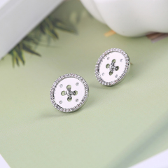 2019 Fashion gold silver For Women Vintage Jewelry Geometric Pattern Round Earings