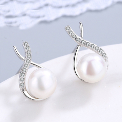 wholesale fashion s925 sterling silver hypoallergenic white fresh water pearl earring wholesale fashion s925 sterling silver hypoallergenic white fresh water pearl earring