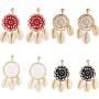 New Design Bohemian Handmade Flower Round Dreamcatcher Shell Earrings for Women New Design Bohemian Handmade Flower Round Dreamcatcher Shell Earrings for Women