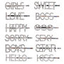 GIRLS BOYS BOSS KISS LOVE Letter Hair Clips Glitter Word Pins Pearl Rhinestones Hair Barrettes GIRLS BOYS BOSS KISS LOVE Letter Hair Clips Glitter Word Pins Pearl Rhinestones Hair Barrettes