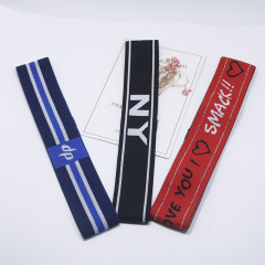 2020 Custom men's and women's sports alphabet fashion yoga running sweat headbands