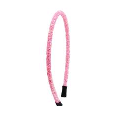 Cheap colorful simple polyester glitter bling Hairbands headbands