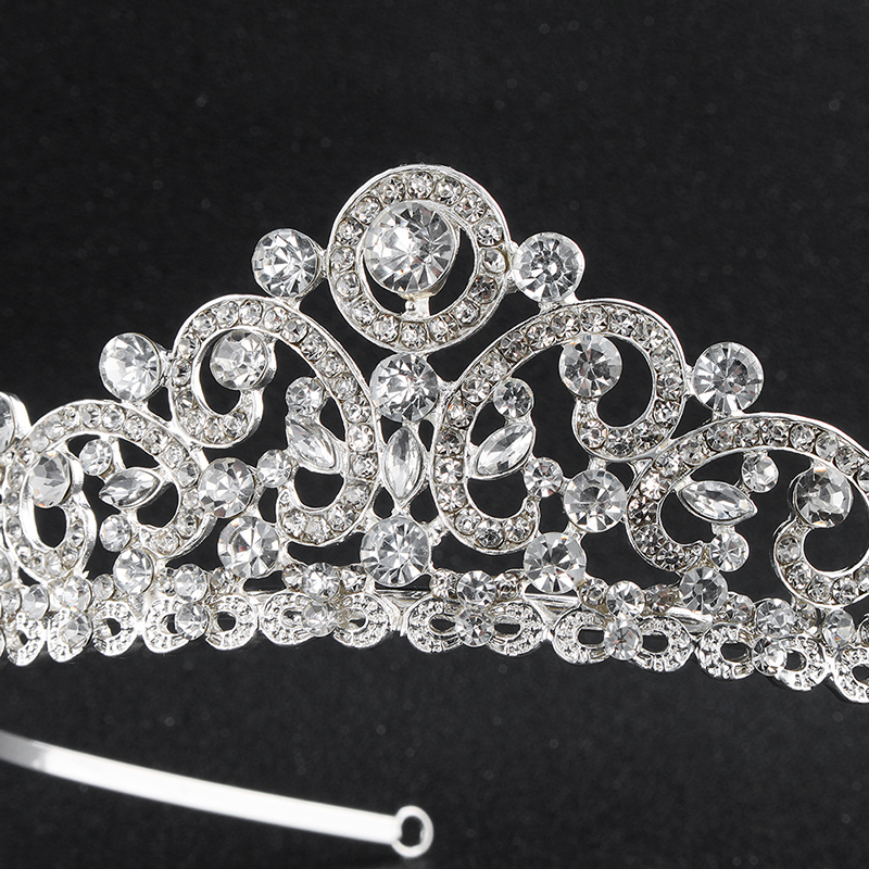 Fashion silver women rhinestone crystal wedding round bridal tiaras crown Fashion silver women rhinestone crystal wedding round bridal tiaras crown