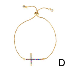 Fashion amazon hao sale jewelry zircon shell shape crystal bracelets for women