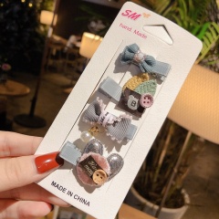 Popular custom hair clip card hair bow alligator clips packaging for baby