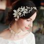 Handmade Wedding Accessories Ribbon tassels peal Bridal pearl hairband Handmade Wedding Accessories Ribbon tassels peal Bridal pearl hairband