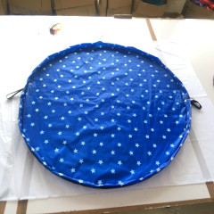 Portable waterproof fashion practical foldable play mat kids toy storage bags