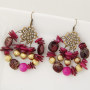 European and American fashion Bohemian style shell turquoise women earrings