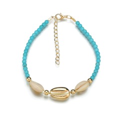 Personalized anklet jewelry ankle bracelet seed bead shell anklet chains for women