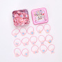 40pcs baby girls pink cotton flower adjustable elastic hair tie hair band 40pcs baby girls pink cotton flower adjustable elastic hair tie hair band