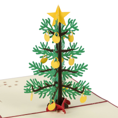 custom  birthday gift laser cut handmade popup 3d christmas cards