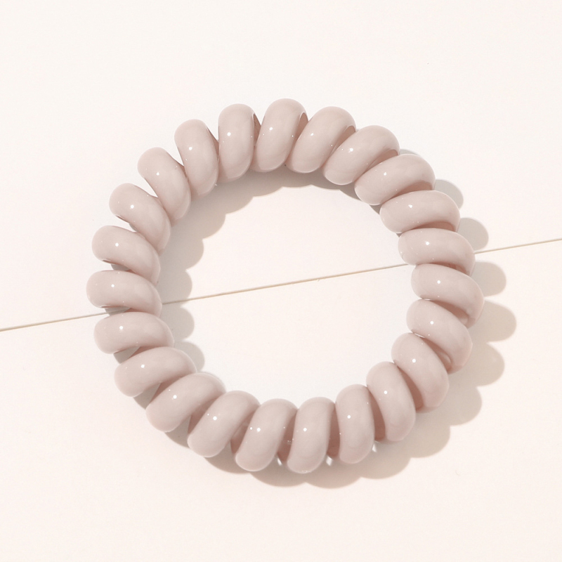 Wholesale Cheap Multi-color Curly Cord Coil Elastic Telephone Wire Hair Tie