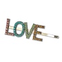 fashion vintage Hair Barrettes LOVE alphabet letter korean metal crystal custom hair clip fashion vintage Hair Barrettes LOVE alphabet letter korean metal crystal custom hair clip