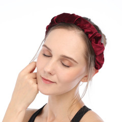 20 colors solid color Velvet hairband Women Hair Accessories Fashion Headwear Wide padded turban headbands