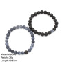 2Pcs/Set Couples Distance Classic Natural Stone Beaded Bracelets for Men Women 2Pcs/Set Couples Distance Classic Natural Stone Beaded Bracelets for Men Women