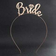 amazon ins fancy custom wedding letter headband for bridal